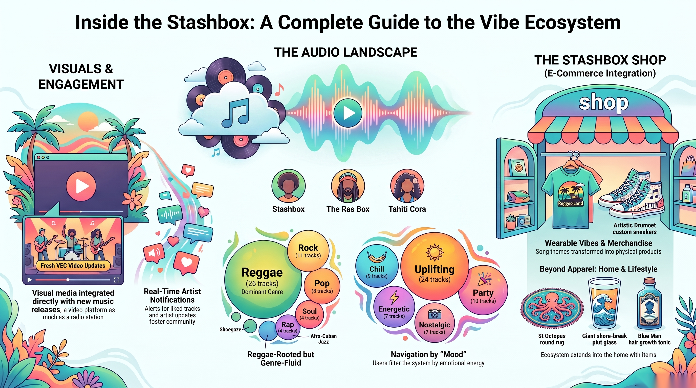 Inside the Vibe Ecosystem: Stashbox Radio infographic